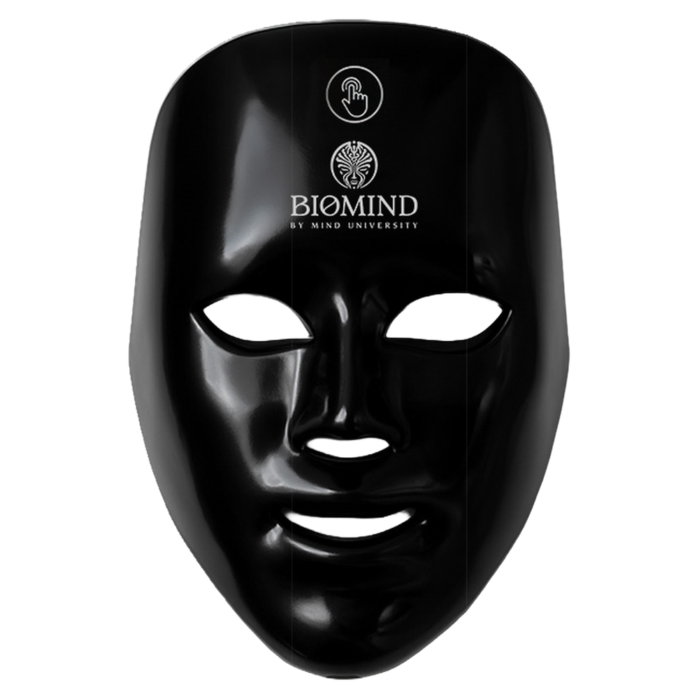 LED kaukė „Biomind“ — juoda