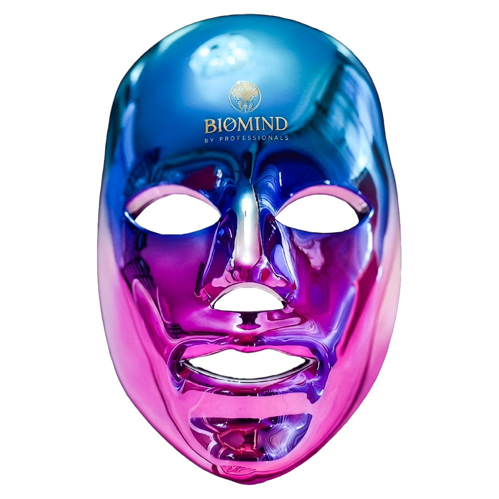LED kaukė „Biomind“ — chrominė
