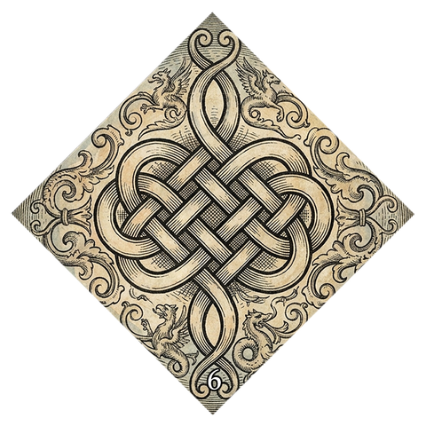 Lemties kortų simbolis Nr. 6 — Mazgas