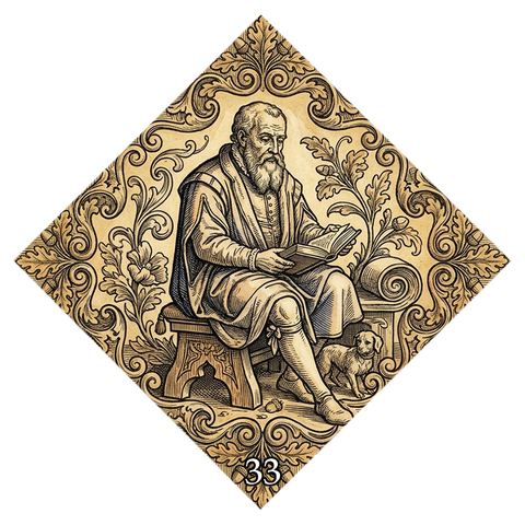 Lemties kortų simbolis Nr. 33 — Senelis